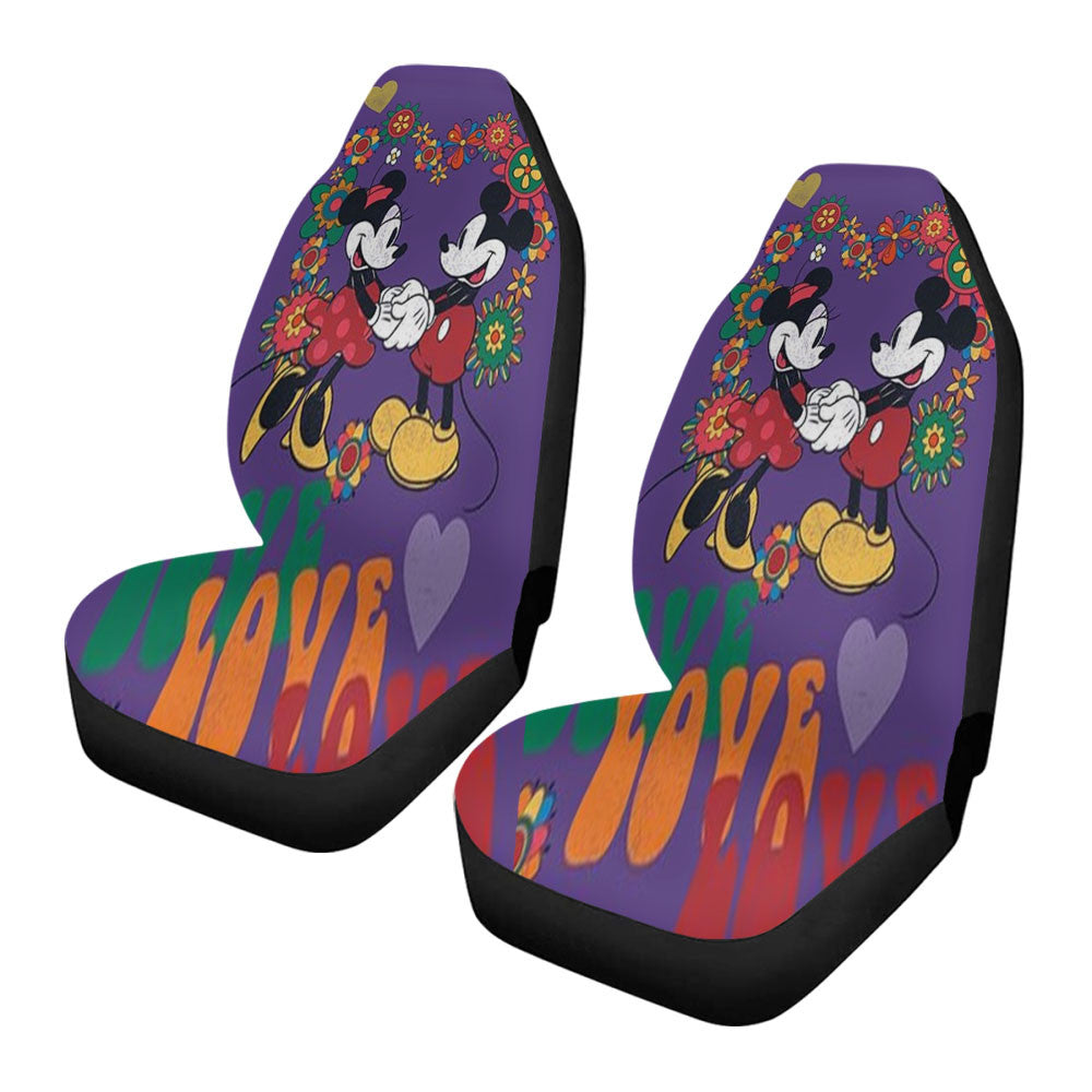 Mickey & Minnie Retro Love Car Seat Covers