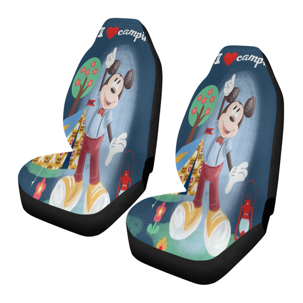 Mickey I Love Camping Car Seat Covers