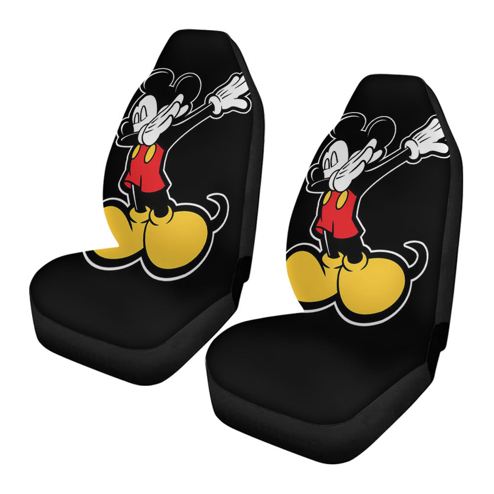 Mickey Keep Dabs Style On The Black Car Seat Covers