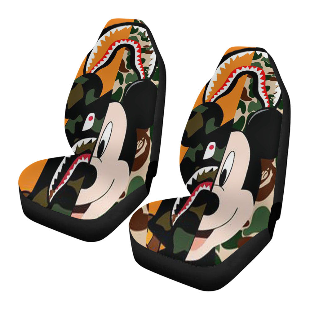 Mickey Wear A Bape Car Seat Covers