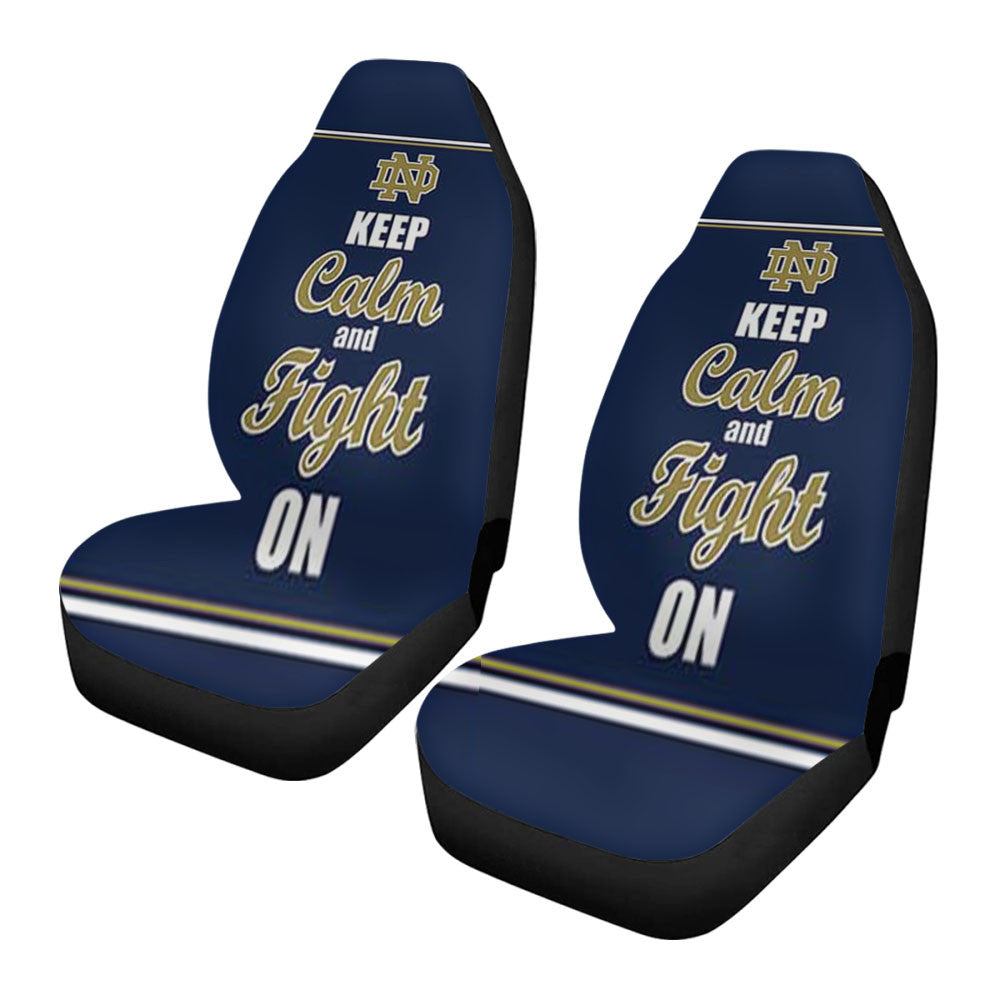 Notre Dame Keep Calm Car Seat Covers