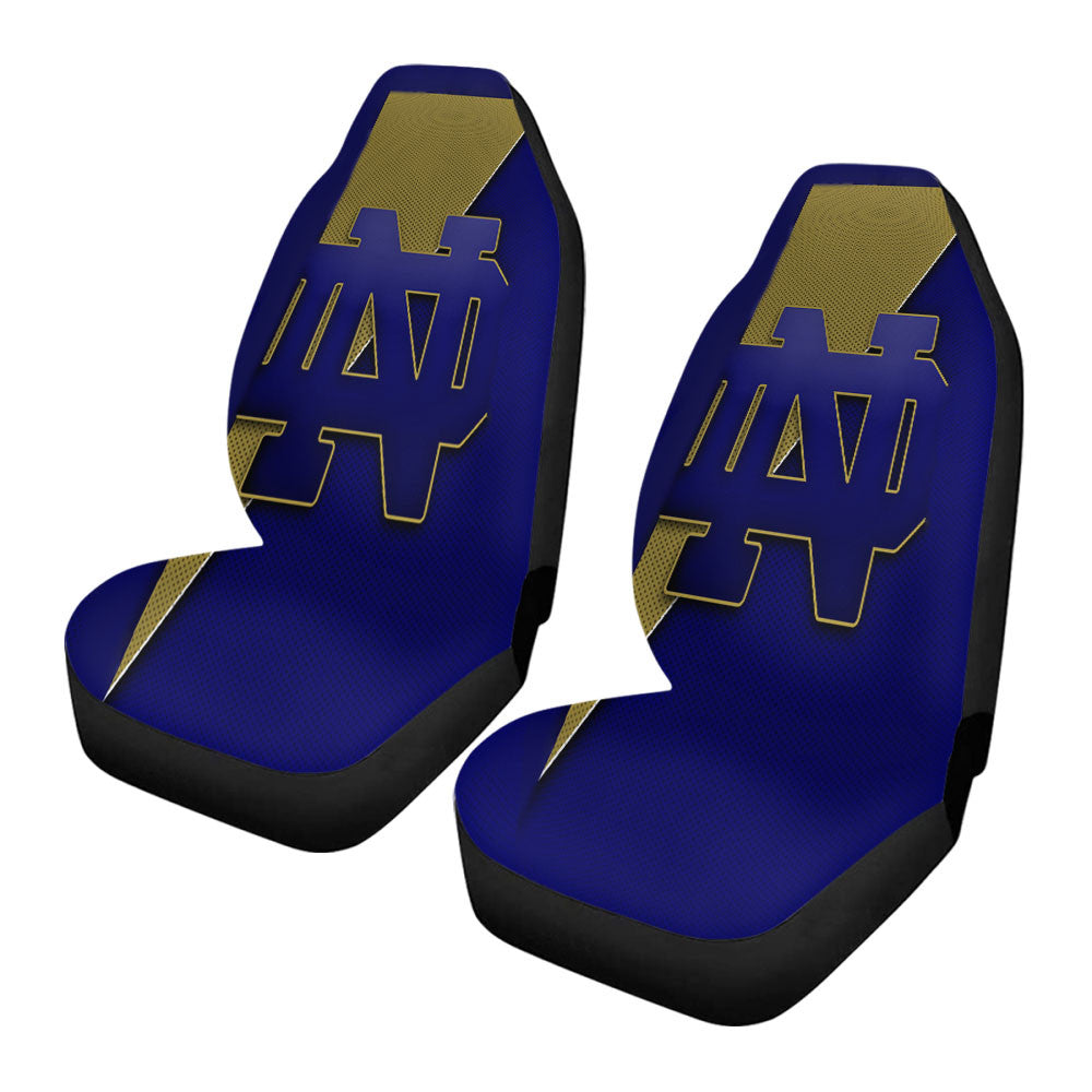 Notre Dame Yellow Blue Car Seat Covers