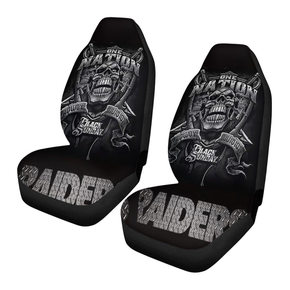 Oakland Raiders Black One Nation Car Seat Covers