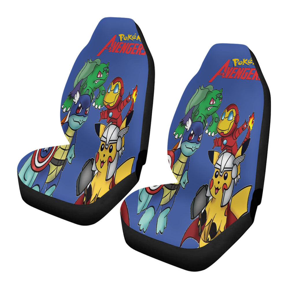 Pokemon Avengers Car Seat Covers
