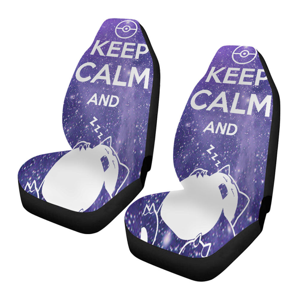 Pokemon Keep Calm And Snorlax Car Seat Covers