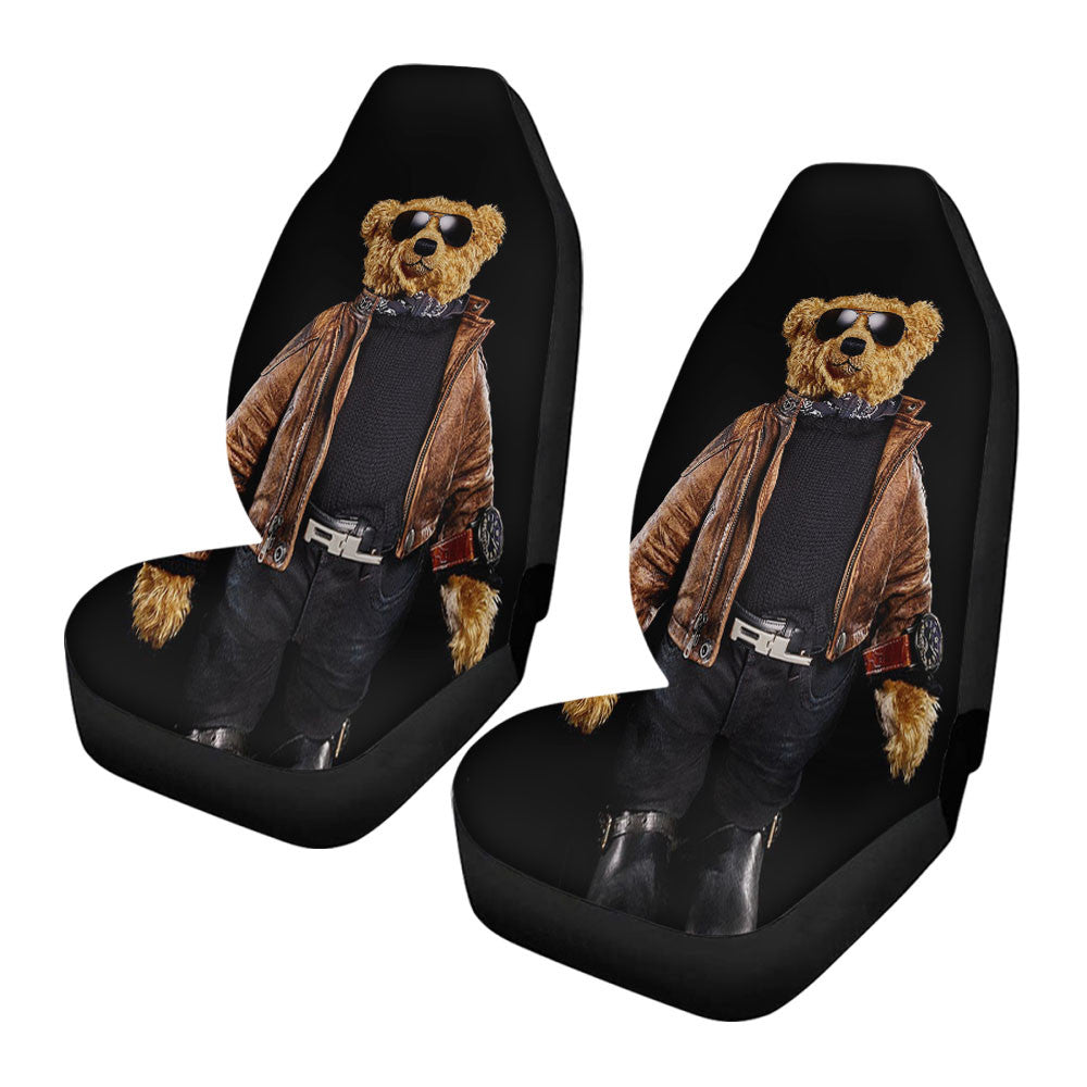 Polo Bear Black Car Seat Covers