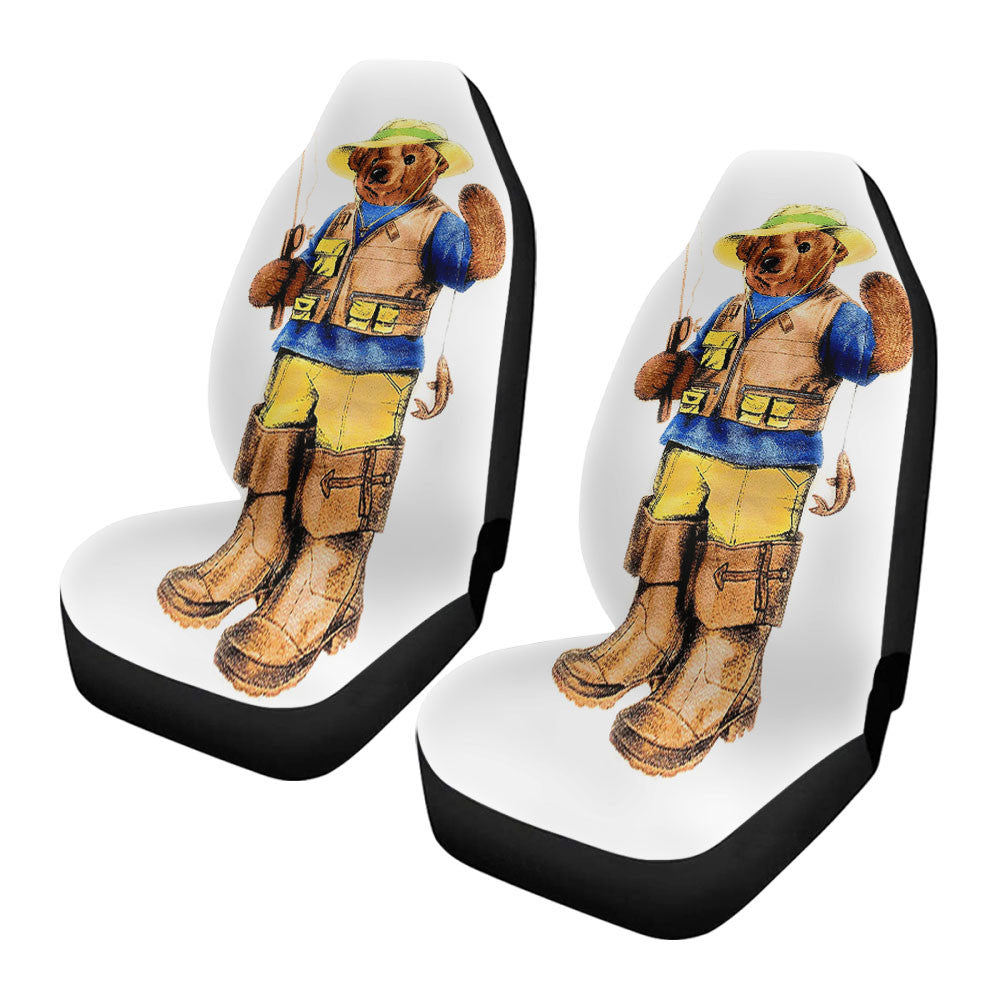 Polo Bear Fishing Car Seat Covers