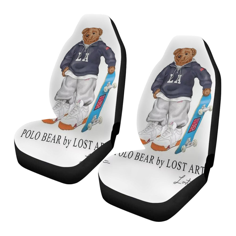 Polo Bear Skate Car Seat Covers