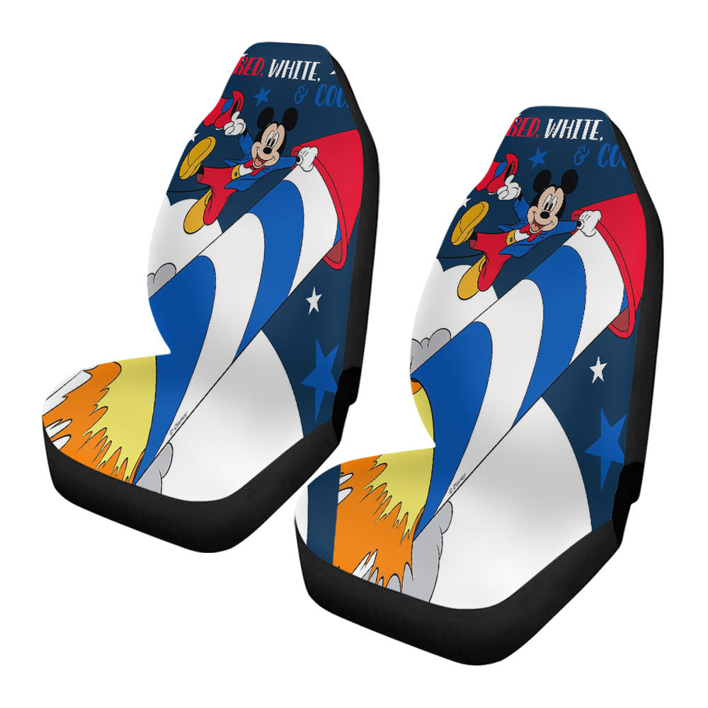 Red White & Cool Mickey Car Seat Covers