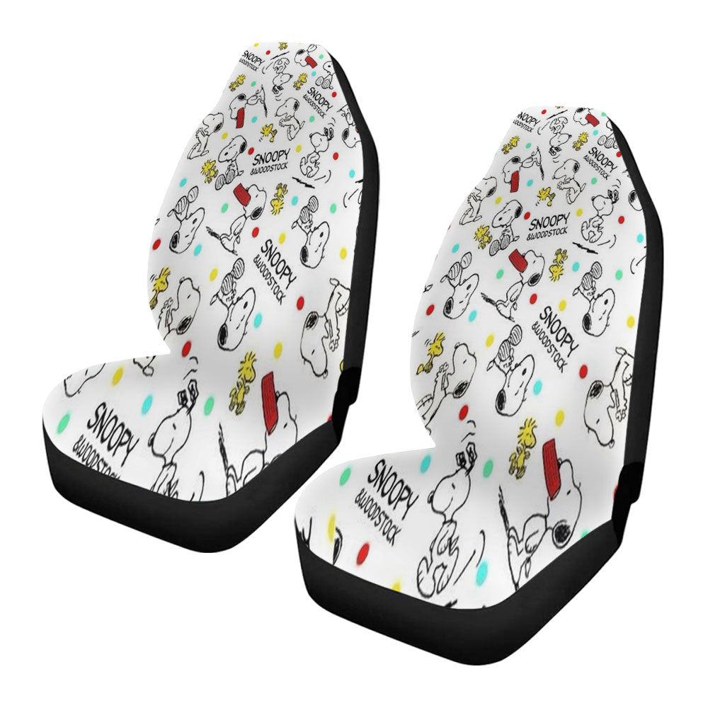Snoopy And Woodstock Car Seat Covers