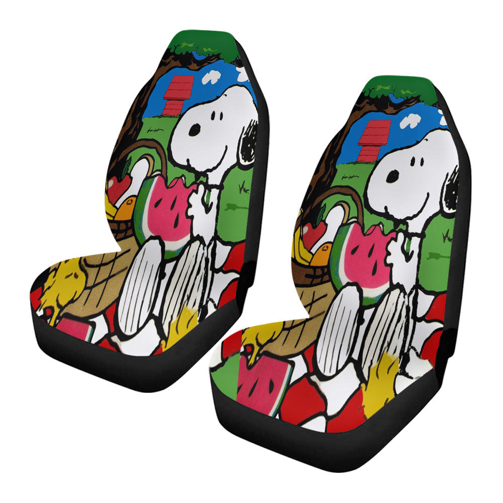 Snoopy Eat Fruits Car Seat Covers