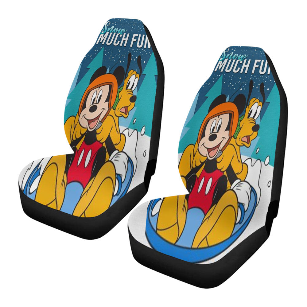 Snow Much Fun Mickey Car Seat Covers