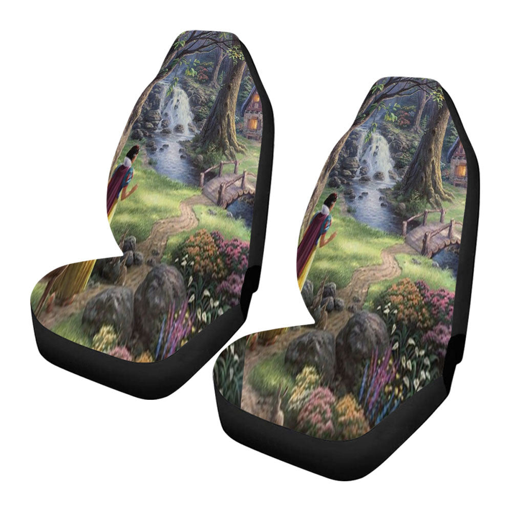 Snow White Discovers The Cottage Car Seat Covers