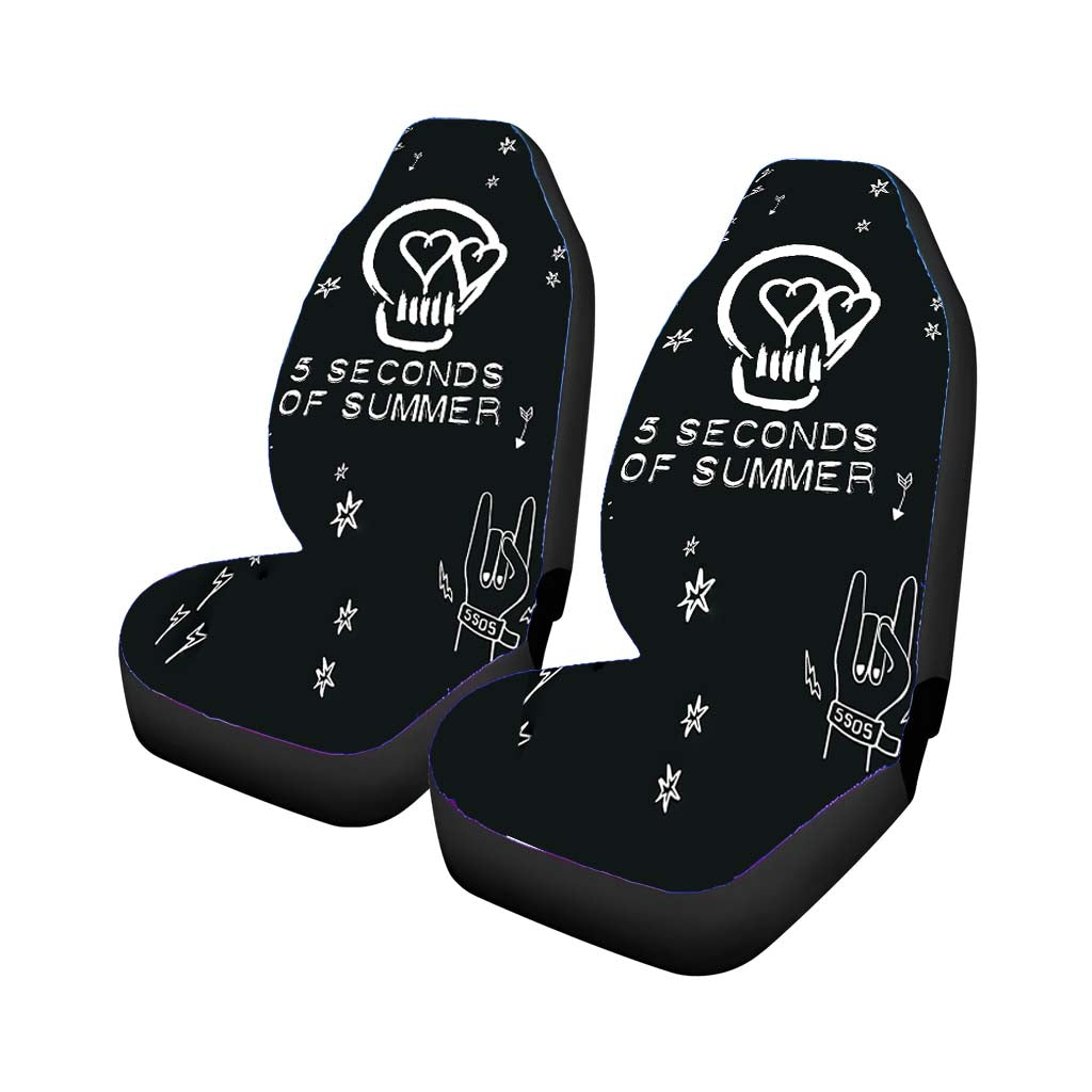 5 Second Of Summer Pattern Skull car Seat Covers