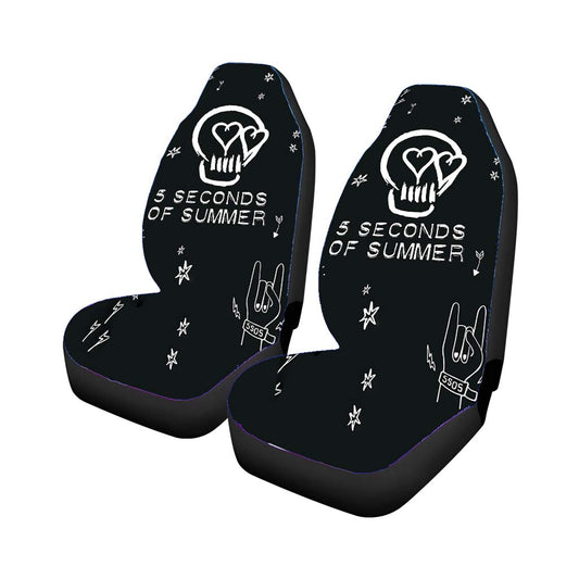 5 Second Of Summer Pattern Skull Universal Fit Car Seat Covers
