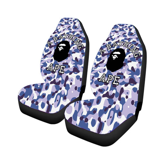 A Bathing Ape Blue Purple car Seat Covers