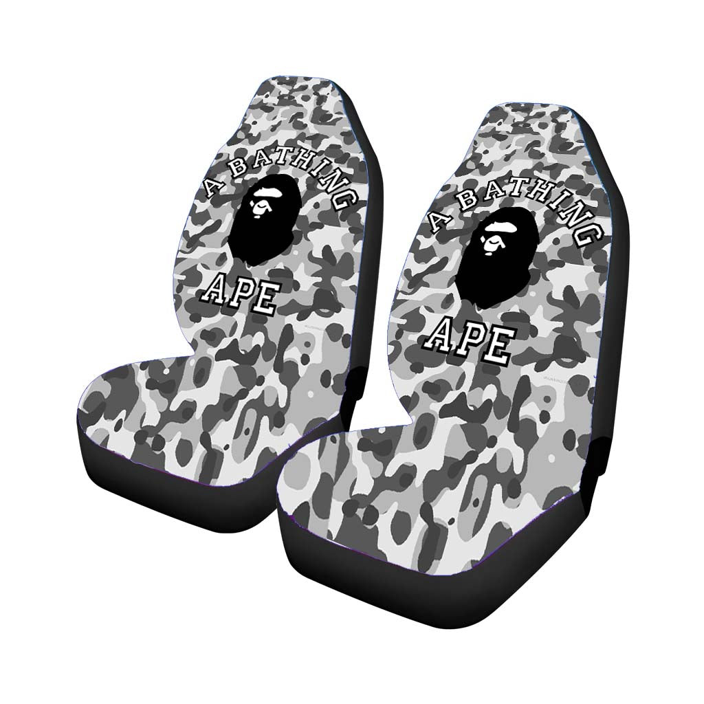 A Bathing Ape Grey car Seat Covers