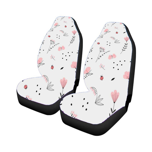 Abstract Flower Butterfly And Bugs Car Seat Covers