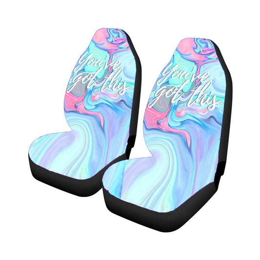 Abstract Liquid Inspired You Are Got This Car Seat Covers