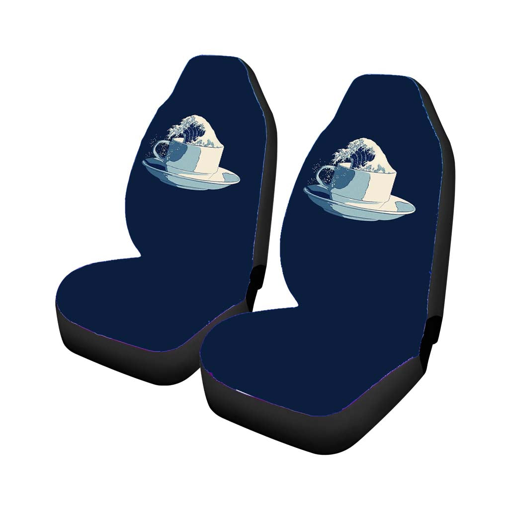 Abstract Minimalist Waves Coffee Art car Seat Covers