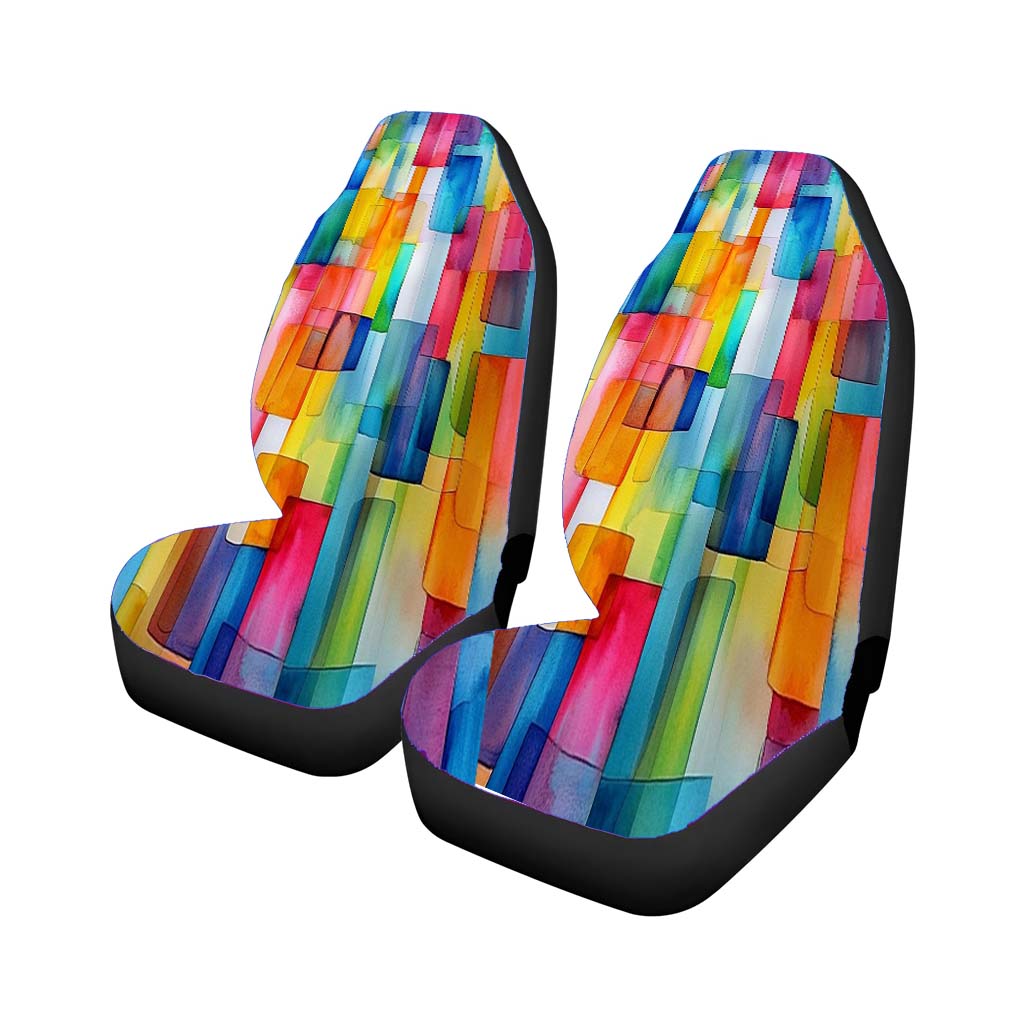 Abstract Watercolor car Seat Covers