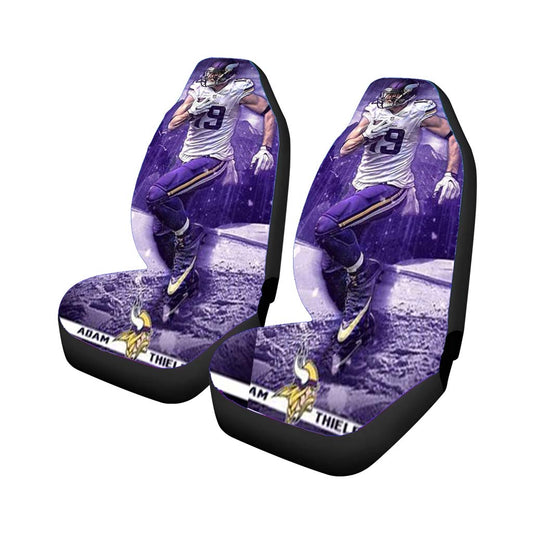 Adam Thielen Minnesota Viking 2 Universal Fit Car Seat Covers