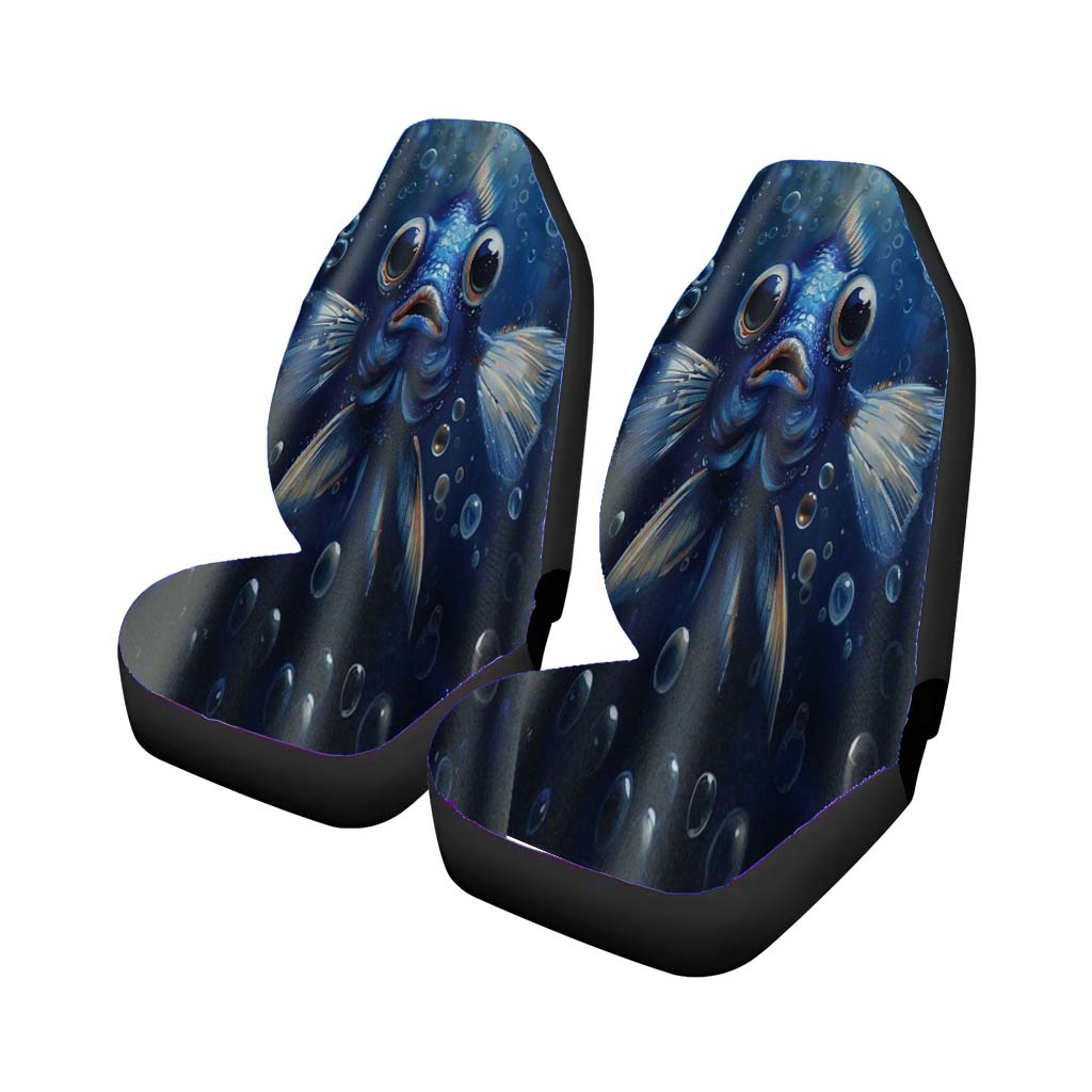 Adorable Blue Fish car Seat Covers