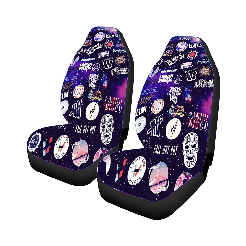 Aesthetic Music Band Collage car Seat Covers