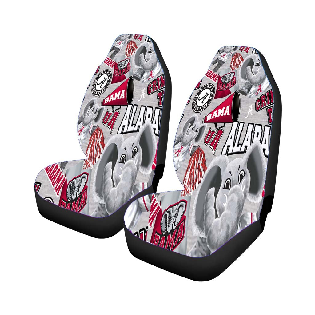 Alabama Crimson Tide Pattern Elephant car Seat Covers