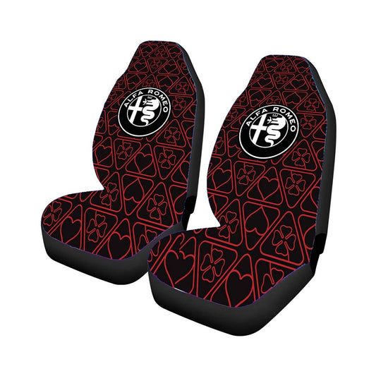 Alfa Romeo Logo Pattern Wallpaper Art Universal Fit Car Seat Covers