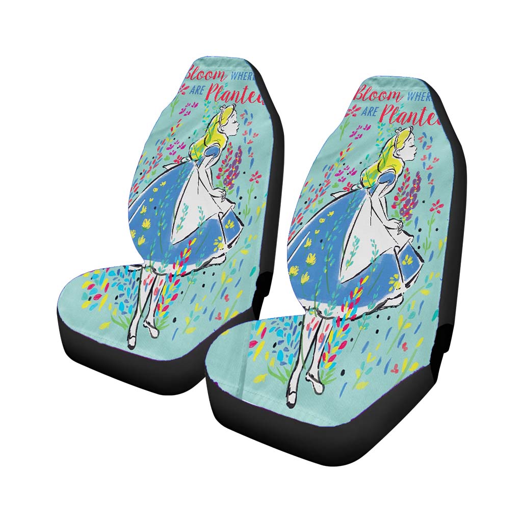 Alice In Wonderland Where You Are Planted car Seat Covers