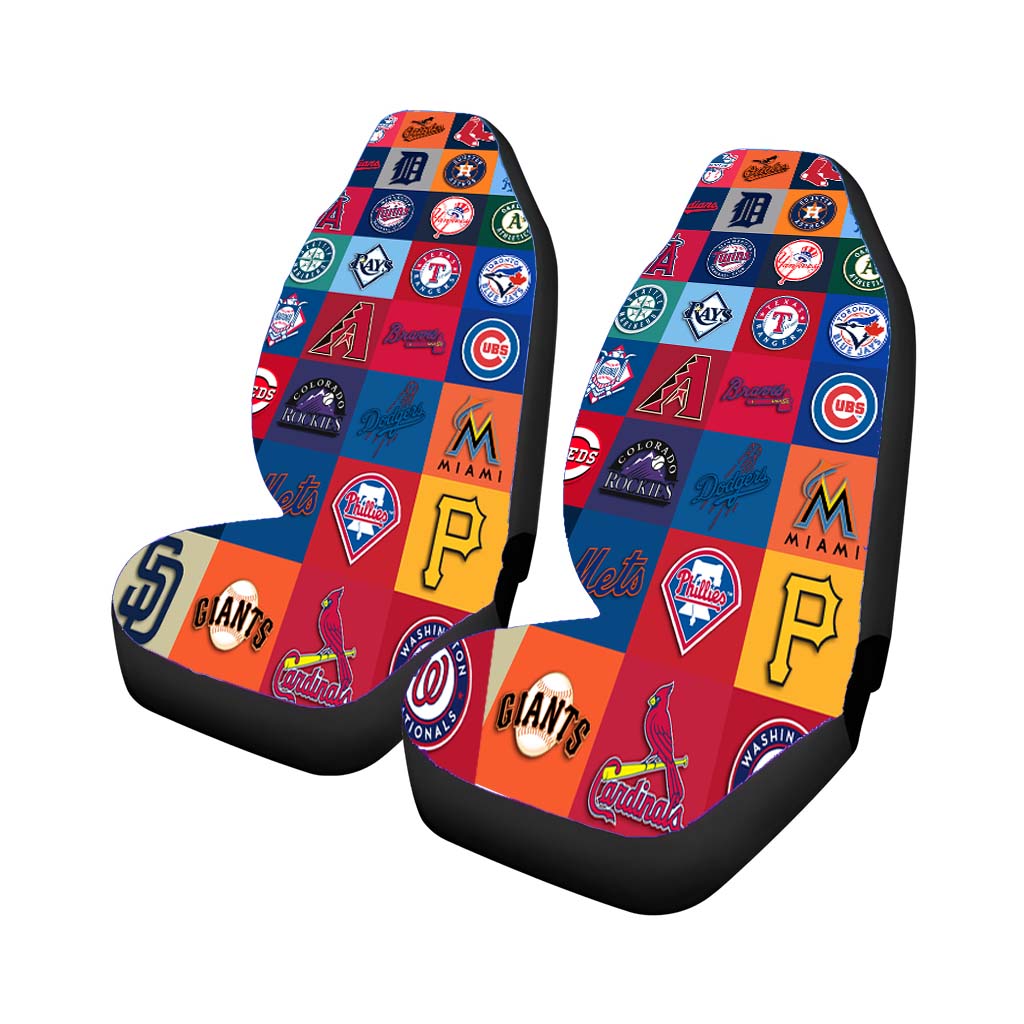 All Mlb Team Logos Collage car Seat Covers