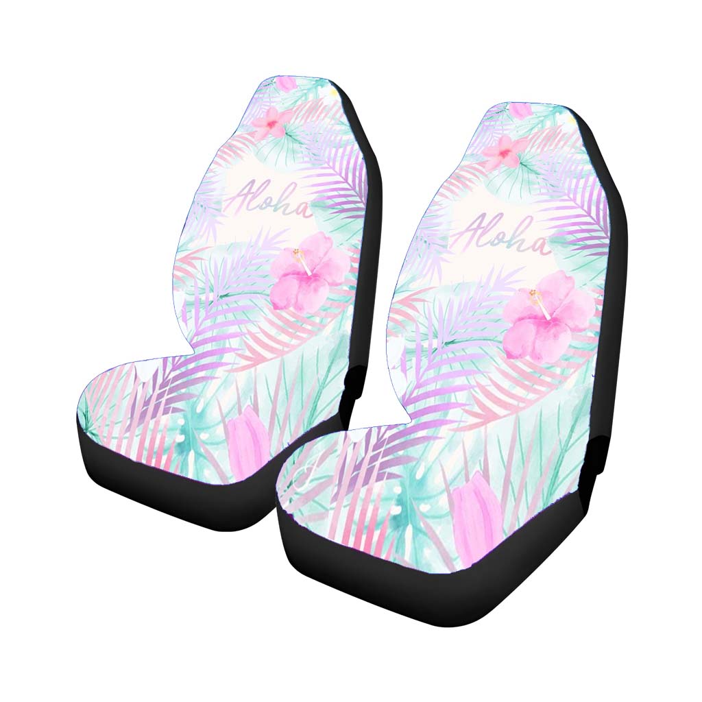 Aloha Leaf And Flower Wallpaper car Seat Covers