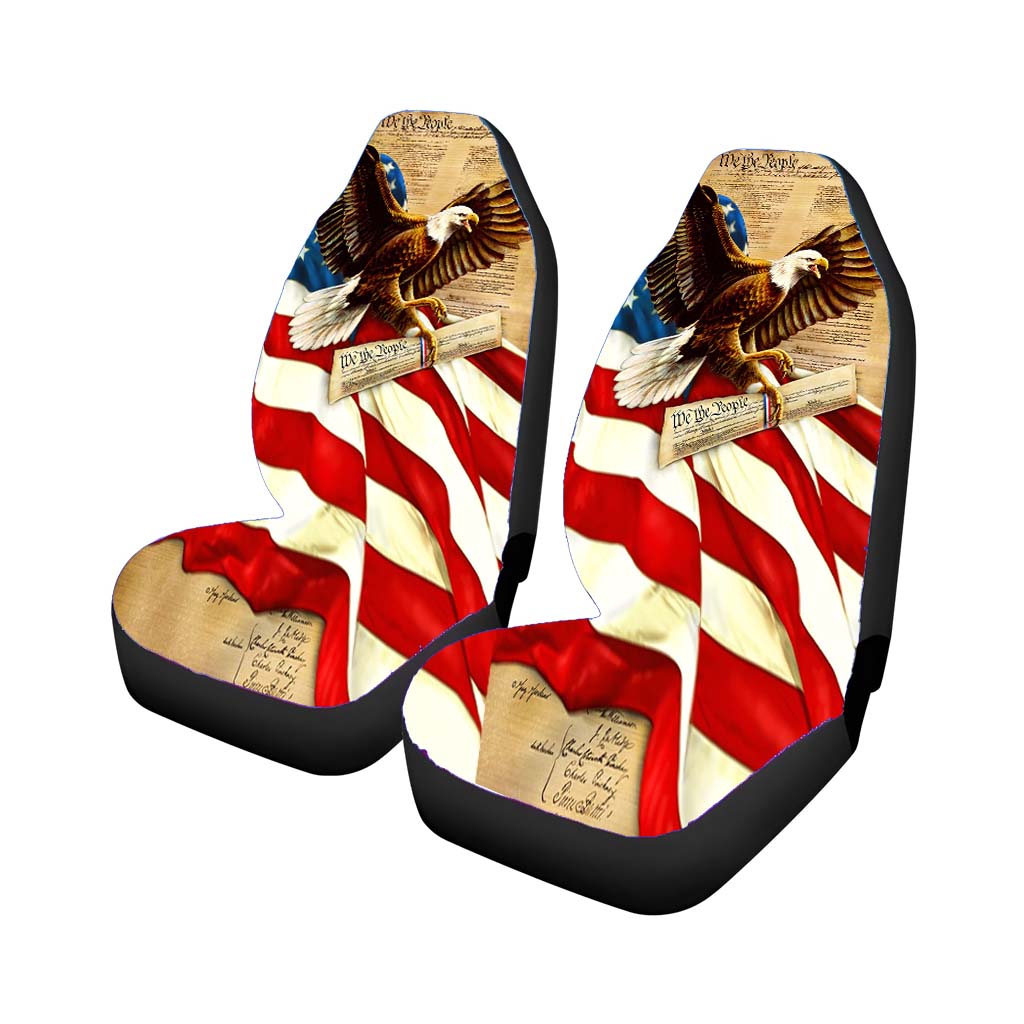 American Flag Eagle car Seat Covers