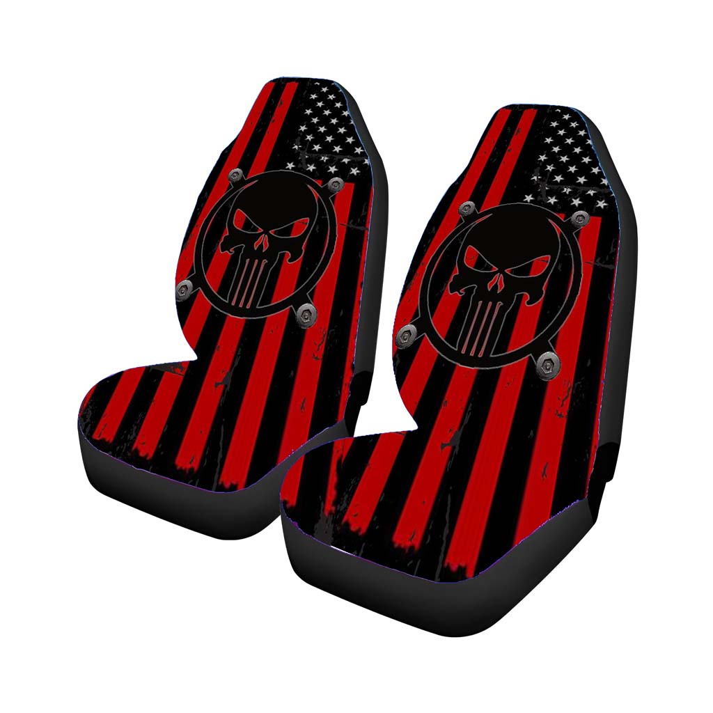 American Flag Punisher car Seat Covers