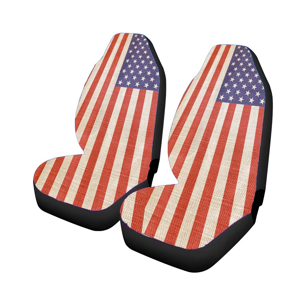 American Flag Texture car Seat Covers