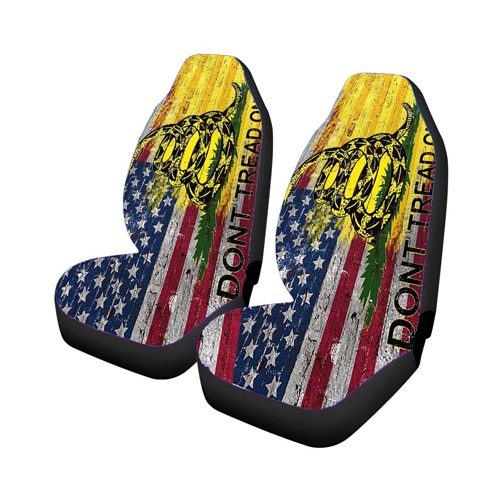 American Gadsden Flag Don'T Tread On Me car Seat Covers