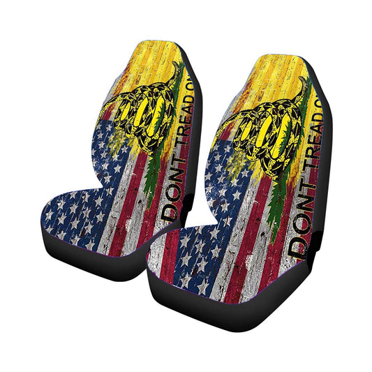 American Gadsden Flag Don'T Tread On Me Car Seat Covers