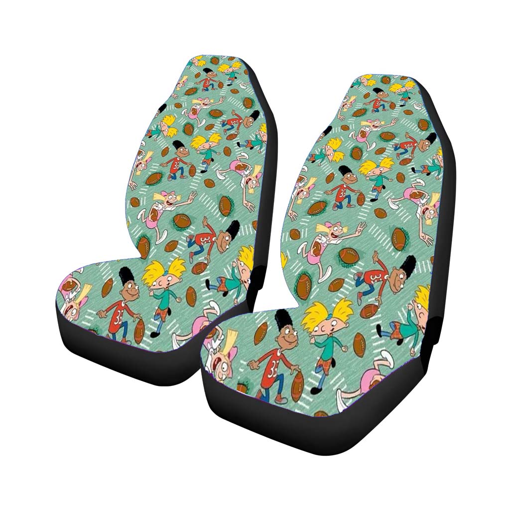 Arnold Helga Gerald Pattern Collage car Seat Covers
