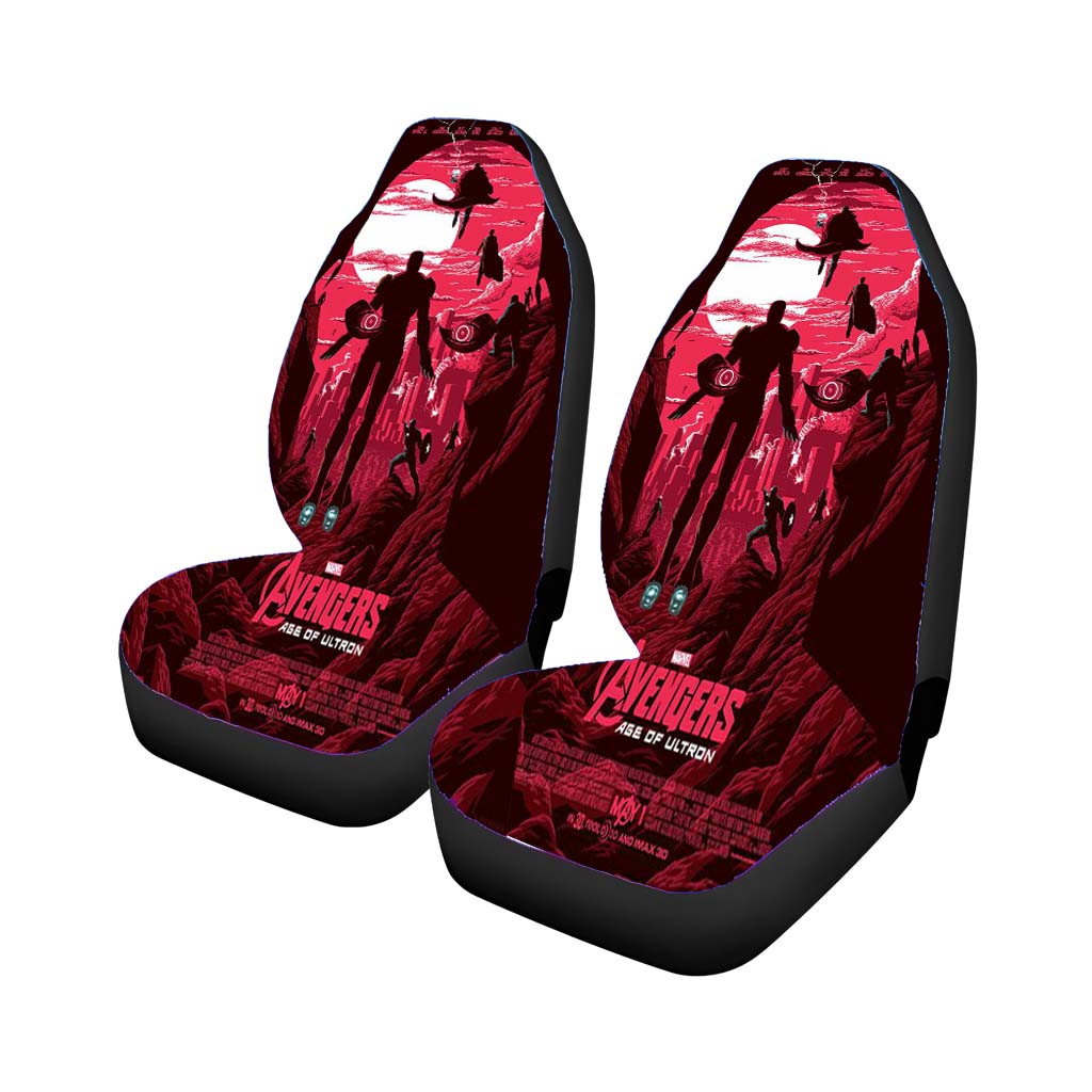 Avengers Age Of Ultron Poster Pink car Seat Covers