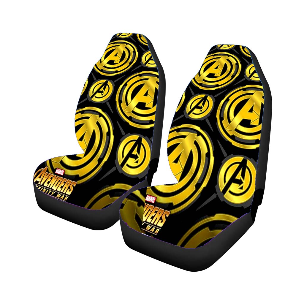 Avengers Gold Emblem car Seat Covers