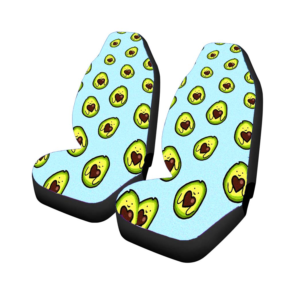 Avocado Cartoon Cute Pattern car Seat Covers
