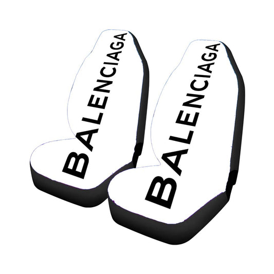 Balenciaga Logo White Car Seat Covers