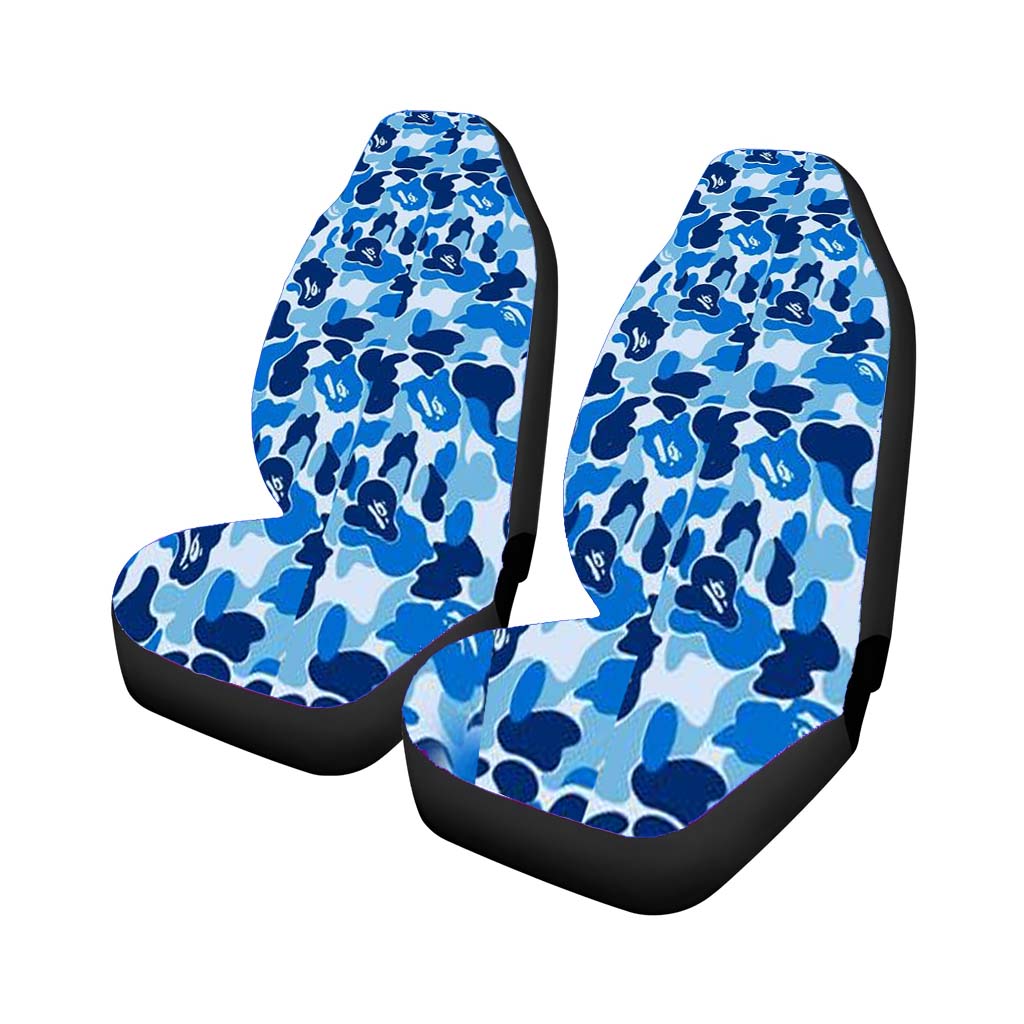 Bape Camo Blue car Seat Covers