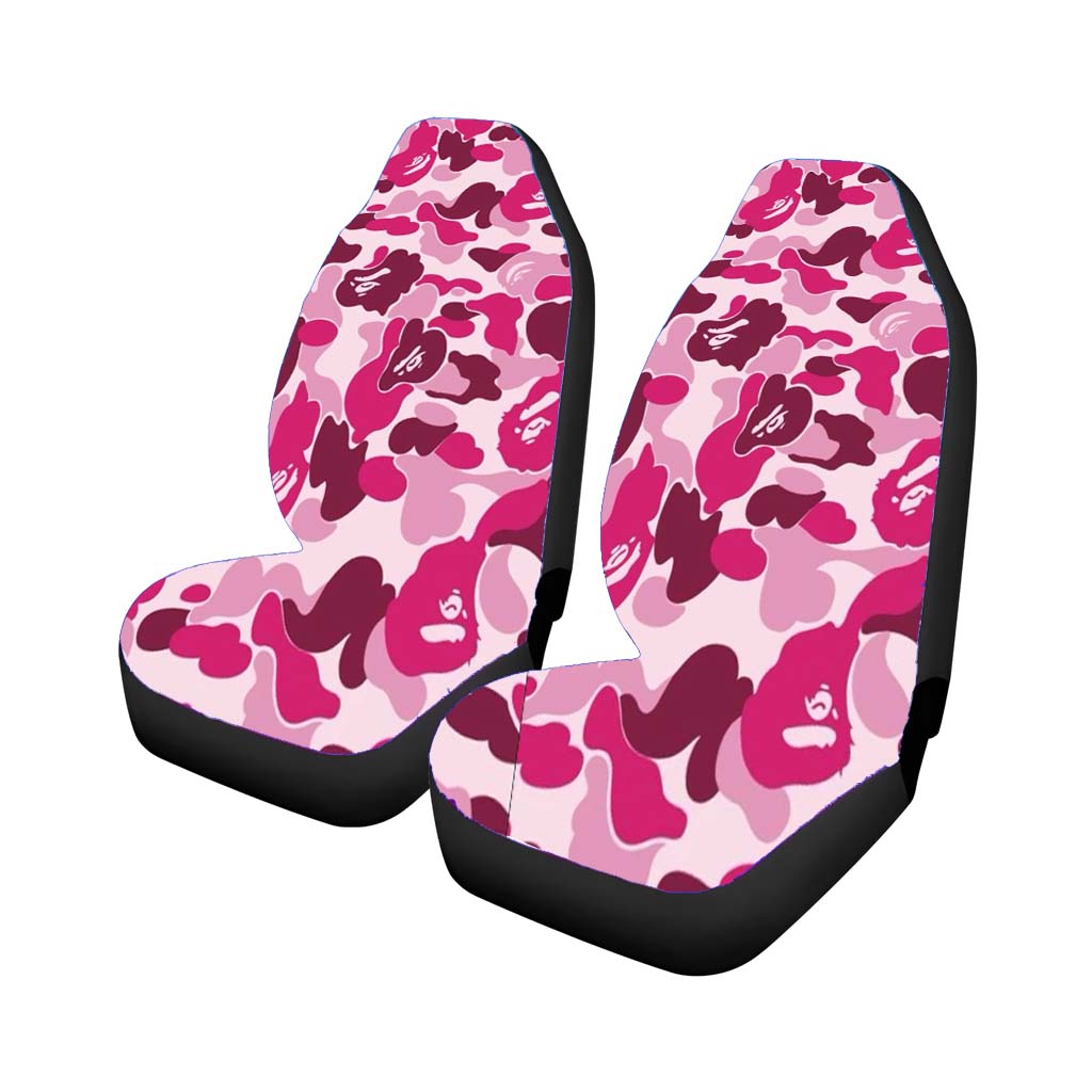Bape Camo Pink car Seat Covers