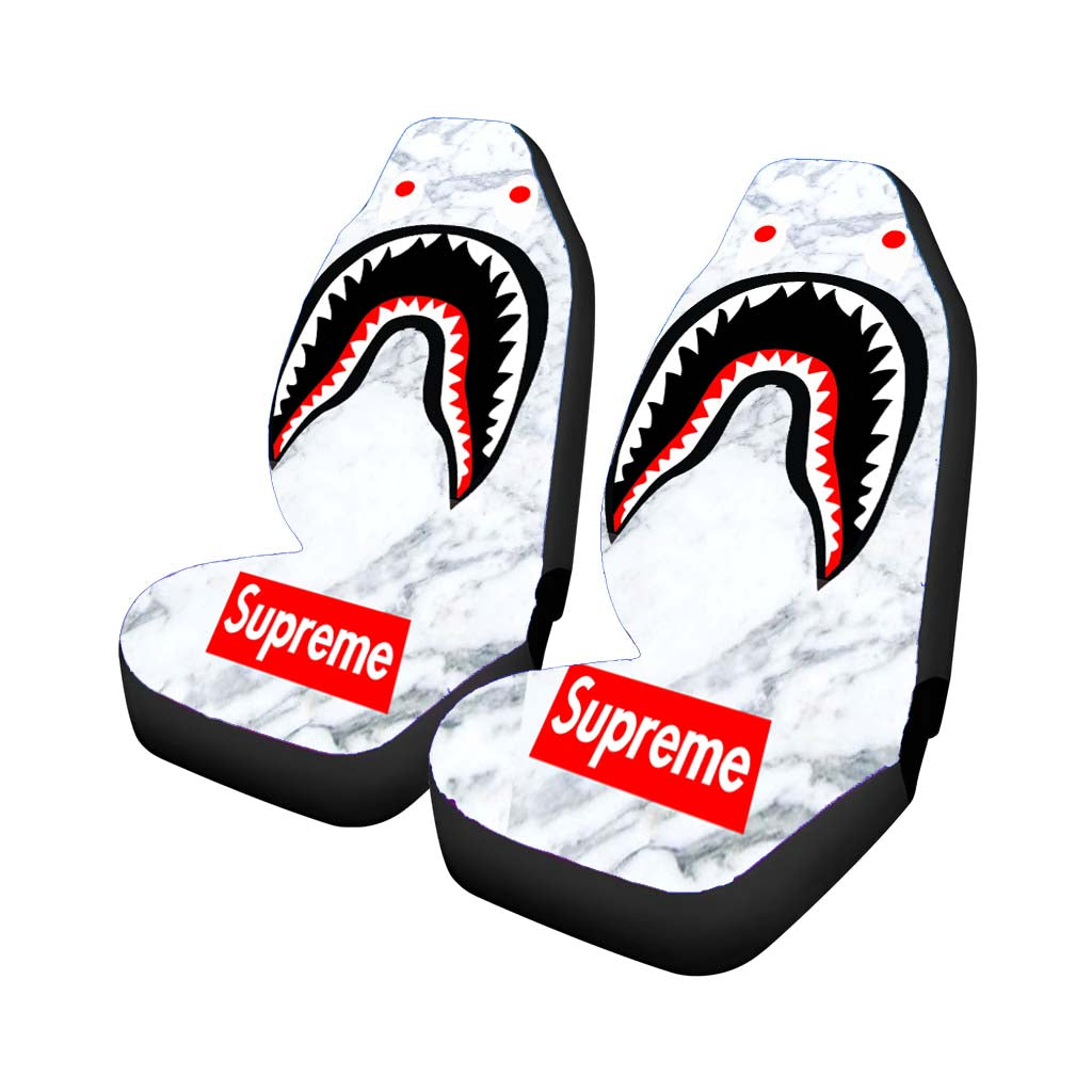 Bape Camo Shark Face Marble car Seat Covers