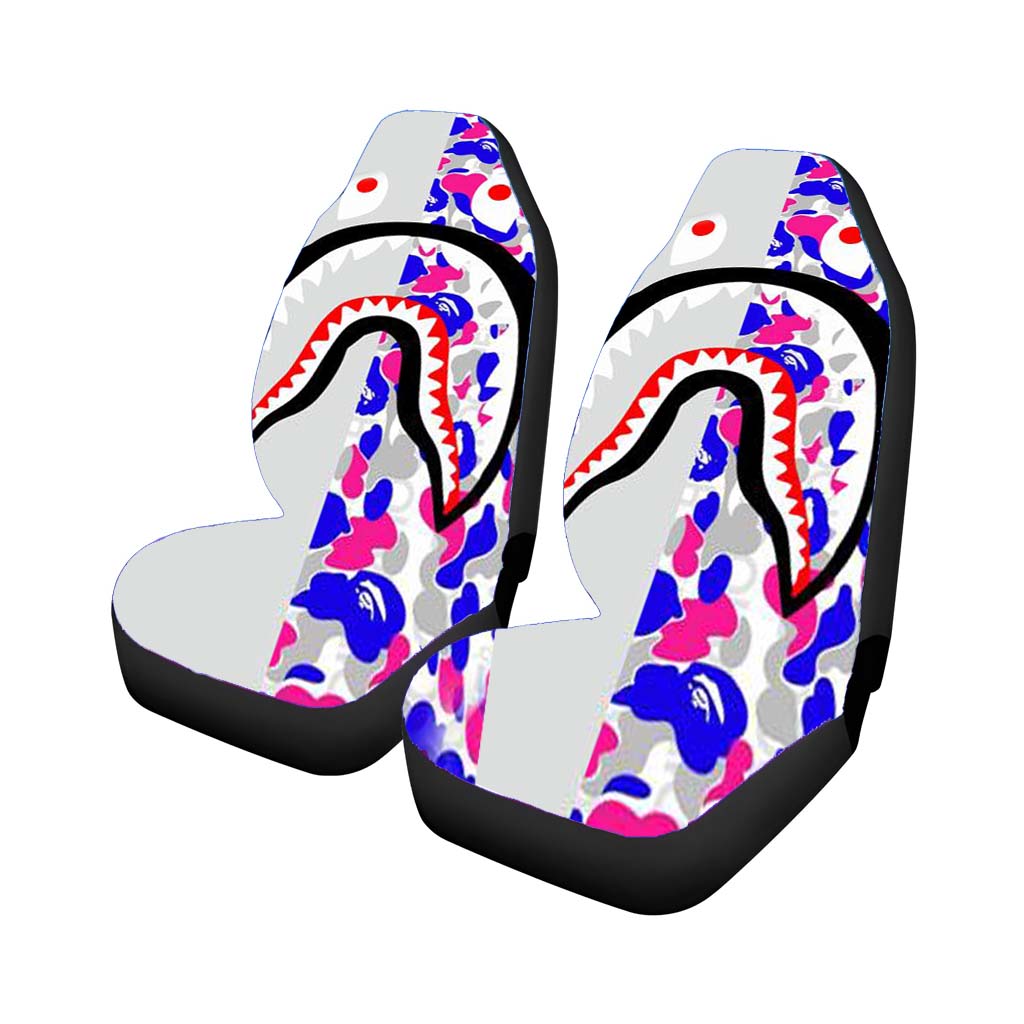 Bape Grey Shark car Seat Covers