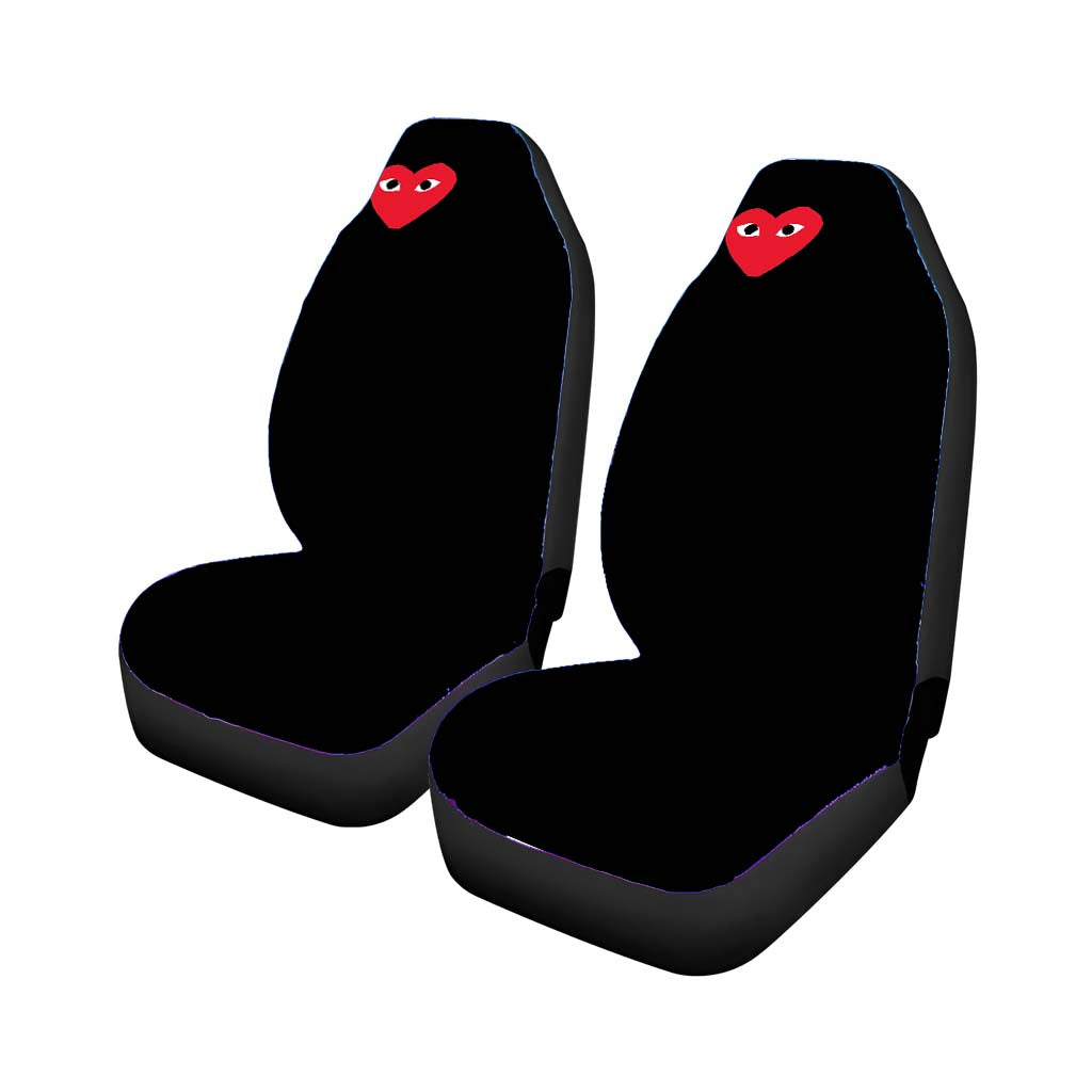 Bape Heart Black car Seat Covers