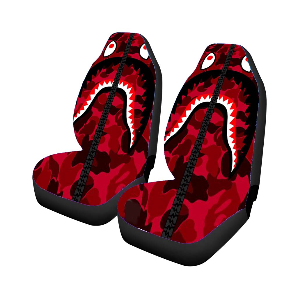 Bape Red car Seat Covers