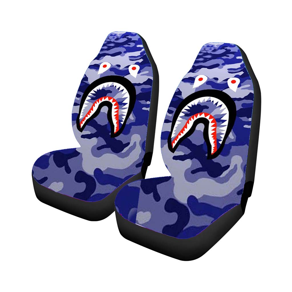Bape Shark Purple Camo car Seat Covers
